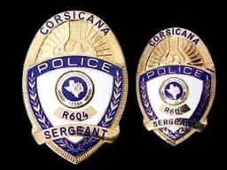 Corsicana Police Department Badge