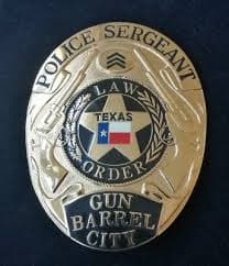 Gun Barrel City Police Department Badge